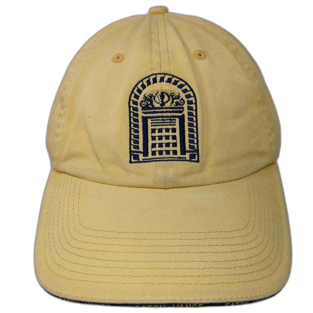 Vitronic Eaton Vance Yellow One Size Baseball Cap Slideback Hat Logo Brim Text